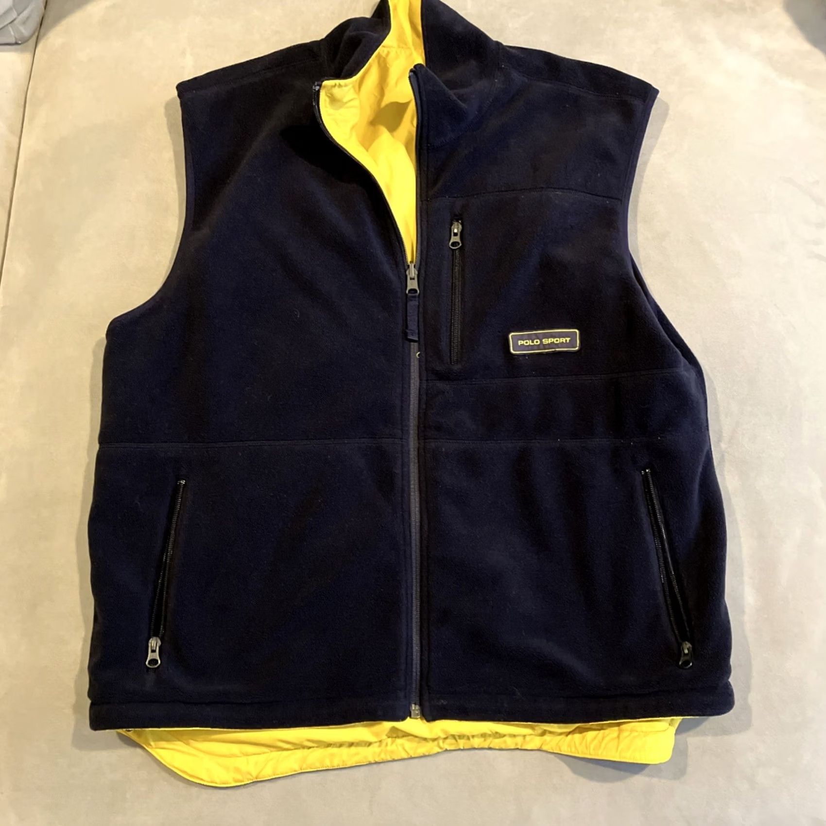 Polo Ralph Lauren VINTAGE Polo Sport Ralph Lauren Reversible Polartec Lined Vest Mens Large Size US L / EU 52-54 / 3 - 6 Thumbnail