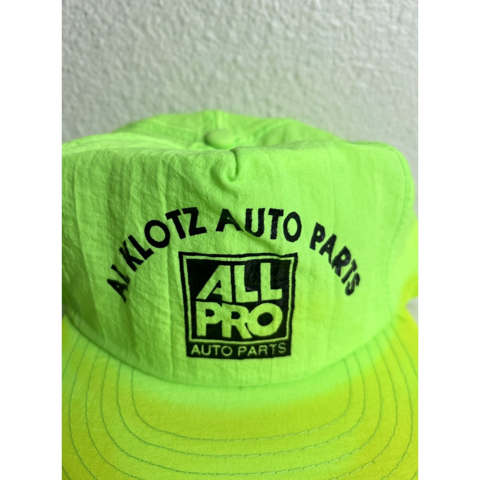 Vintage VINTAGE Maydole SnapBack Hat Neon Green Adjustable One Size Men Sun Stained Green Hat Size ONE SIZE - 4 Thumbnail