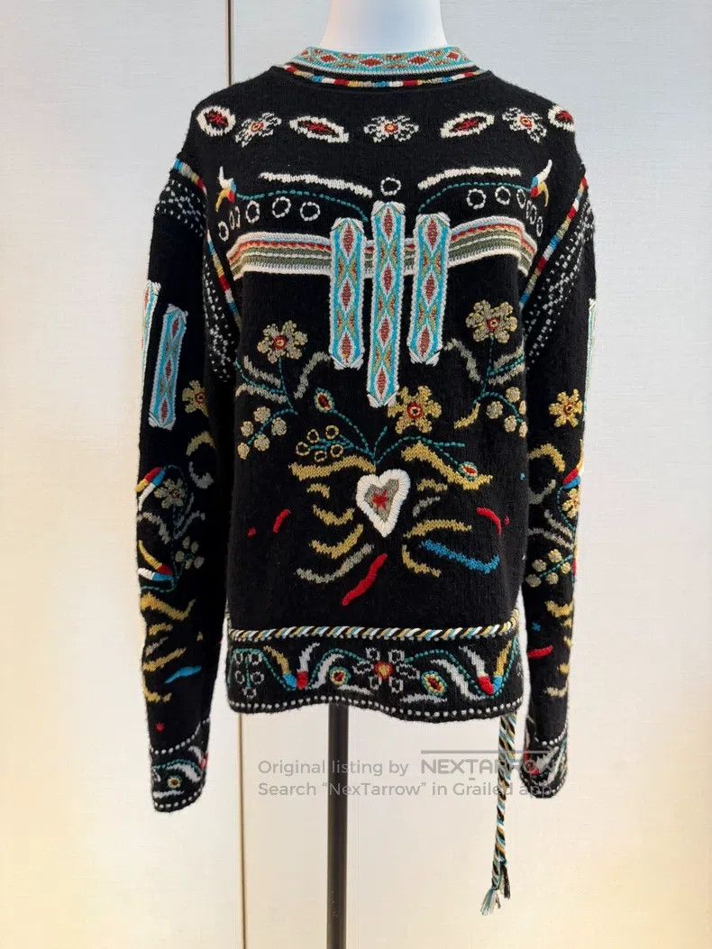 Dior Dior Embroidered woollen sweater Size XS / US 0-2 / IT 36-38 - 2 Thumbnail