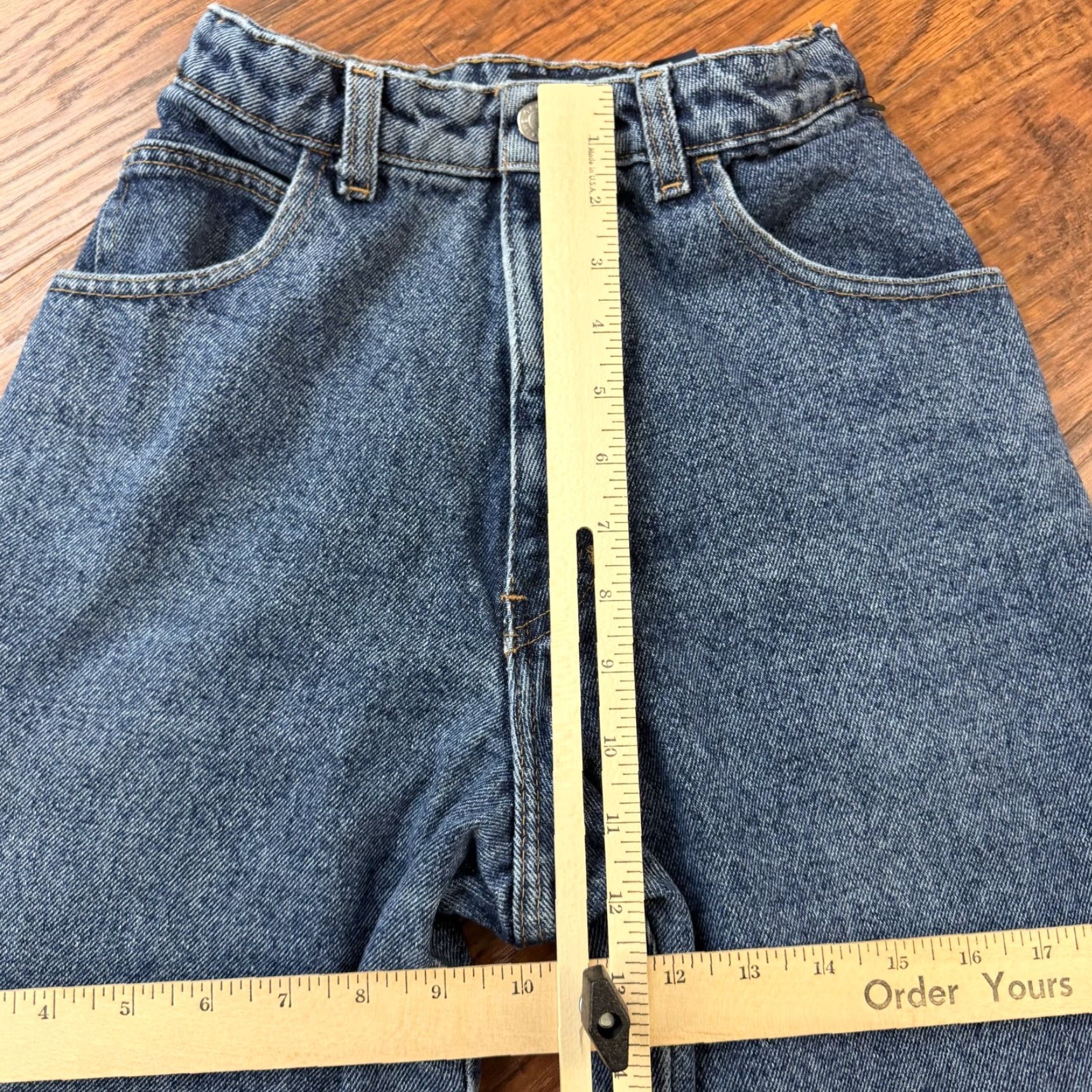 Gap VINTAGE Gap Jeans Womens 10 Straight High Rise Denim 90s Made in USA 20x32 Blue 100% Cotton Pockets Mens? Size 32" / US 10 / IT 46 - 4 Thumbnail