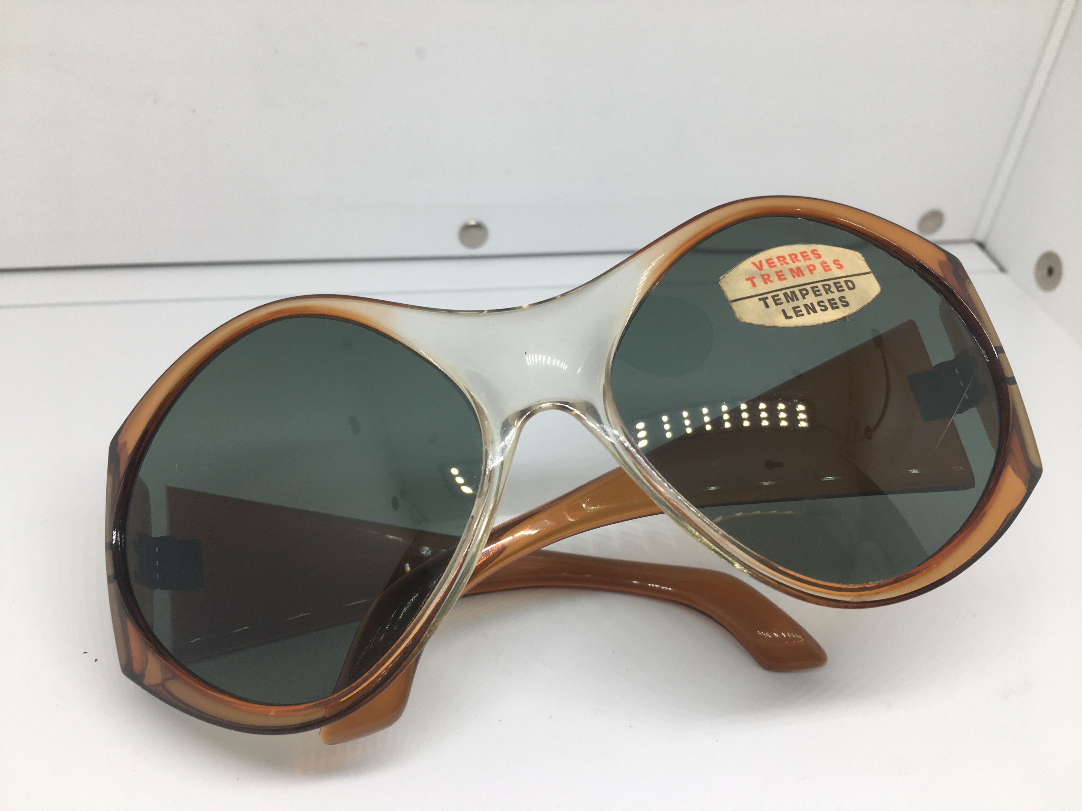 Vintage Vintage Handmade Sunglasses Frame Tempered Glass Lens France Size ONE SIZE - 7 Thumbnail