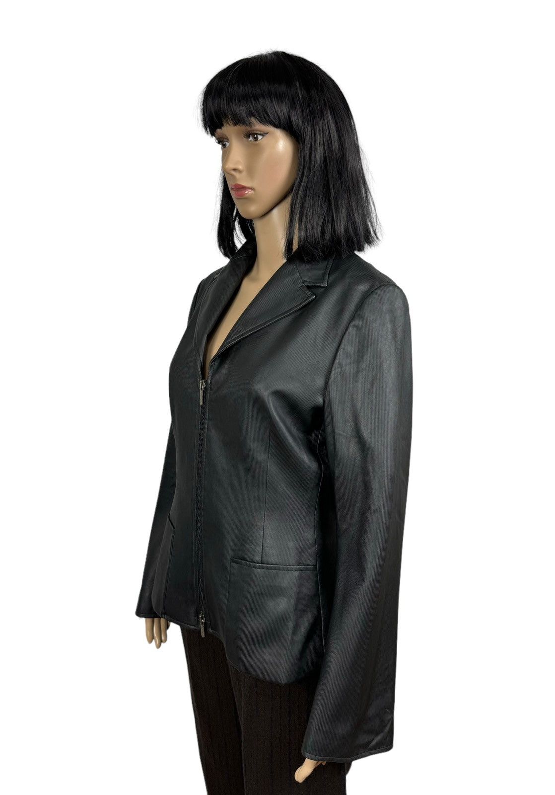 Versace Jeans Couture × Vintage Vintage Versace Jeans Couture Rubberized Jacket size IT 44 Size M / US 6-8 / IT 42-44 - 8 Thumbnail