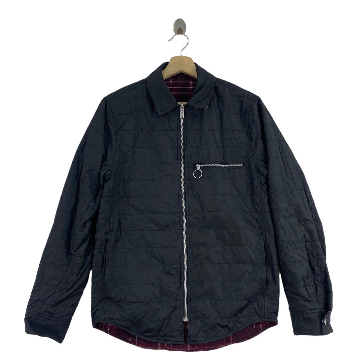 Theory THEORY Japanese Brand Check Tartan Reversible Full Zipper Size US XS / EU 42 / 0 - 4 Thumbnail