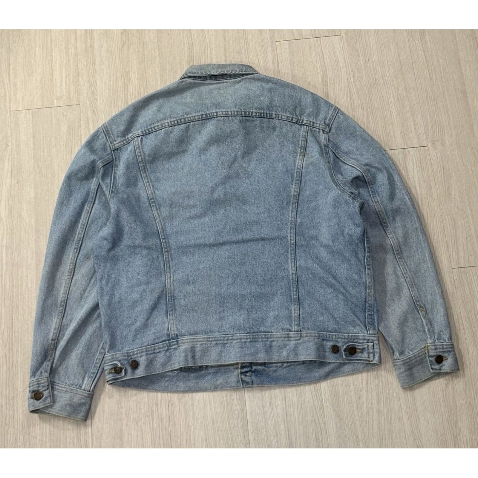 Lee VINTAGE Lee Riders Boston Chicken Denim Jacket XL Market Fast Food 80s Mens Blue Size US XL / EU 56 / 4 - 2 Thumbnail