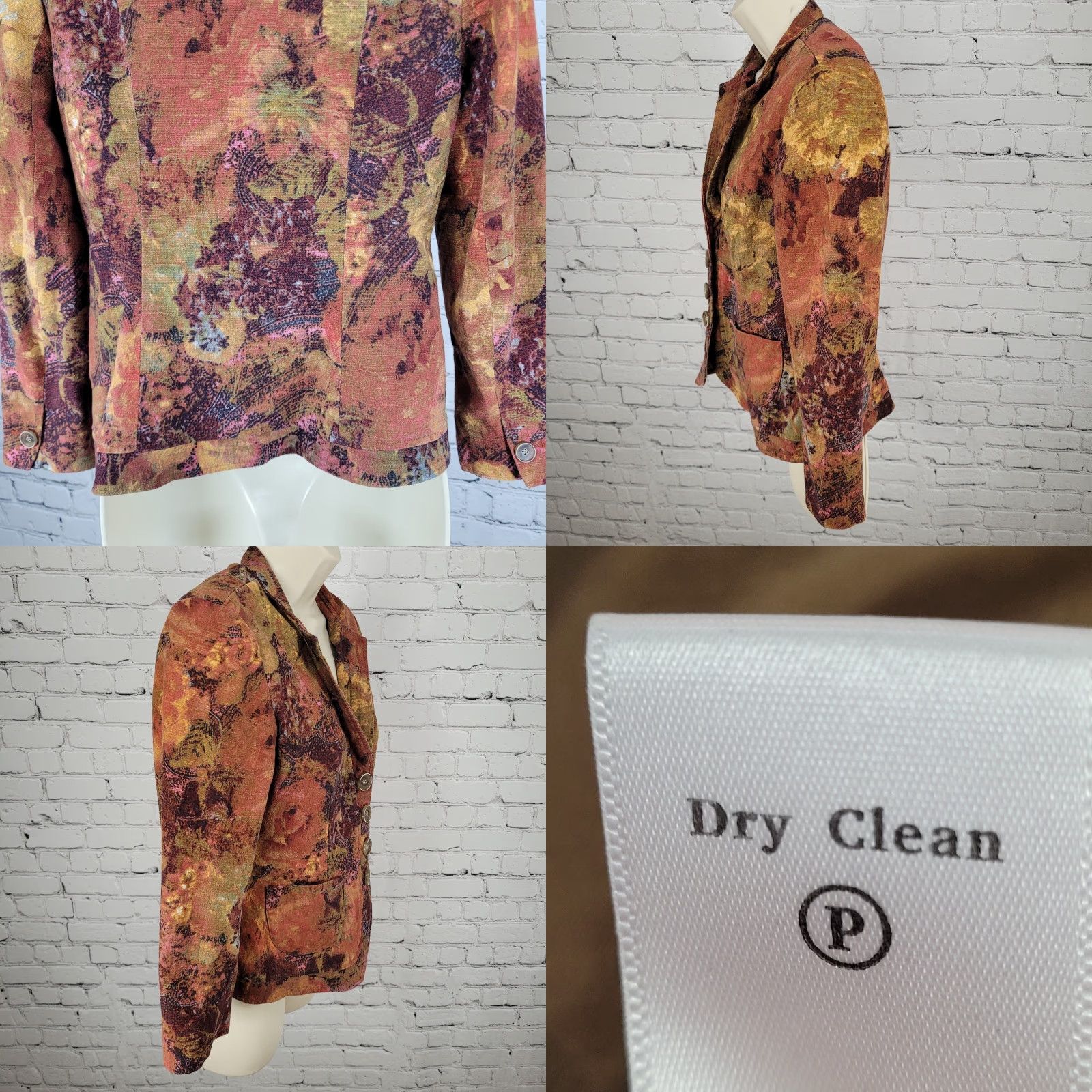 Coldwater Creek Coldwater Creek Multicolor Cotton Stretch Lightweight Buttoned Jacket Size 6P Size M / US 6-8 / IT 42-44 - 9 Thumbnail