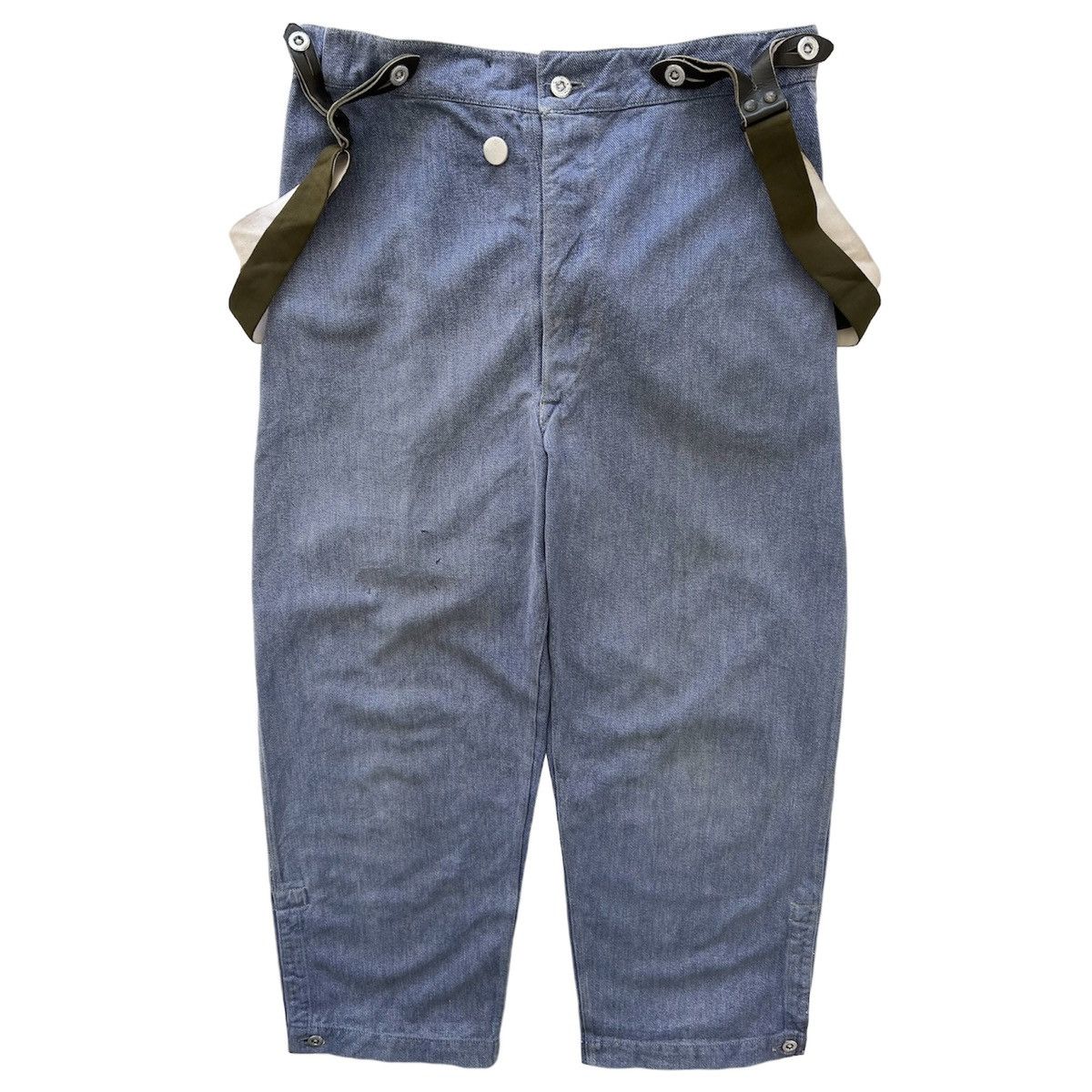 Vintage VINTAGE 1940 WWII SWISS PRISON WORK PANTS Size US 34 / EU 50 - 7 Thumbnail
