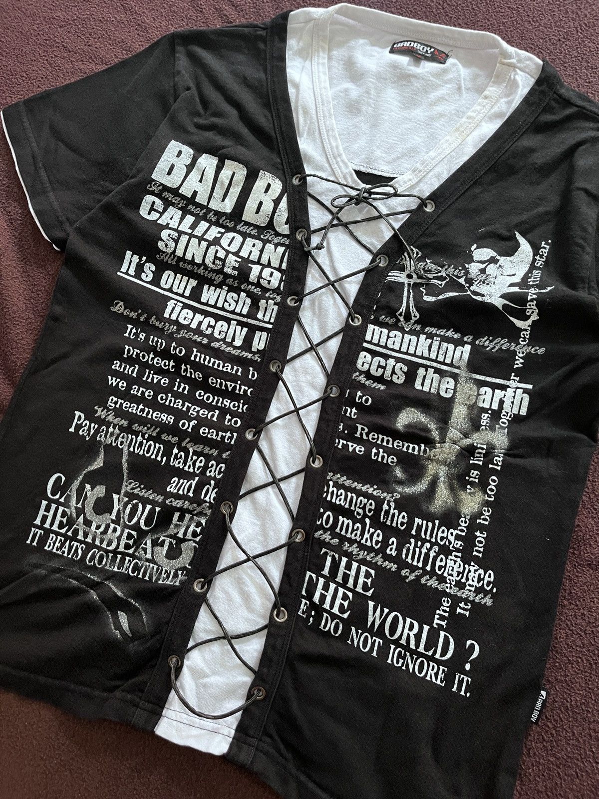 Japanese Brand CRAZY BAD BOY DOUBLE LAYER GOTHIC Size US M / EU 48-50 / 2 - 3 Thumbnail
