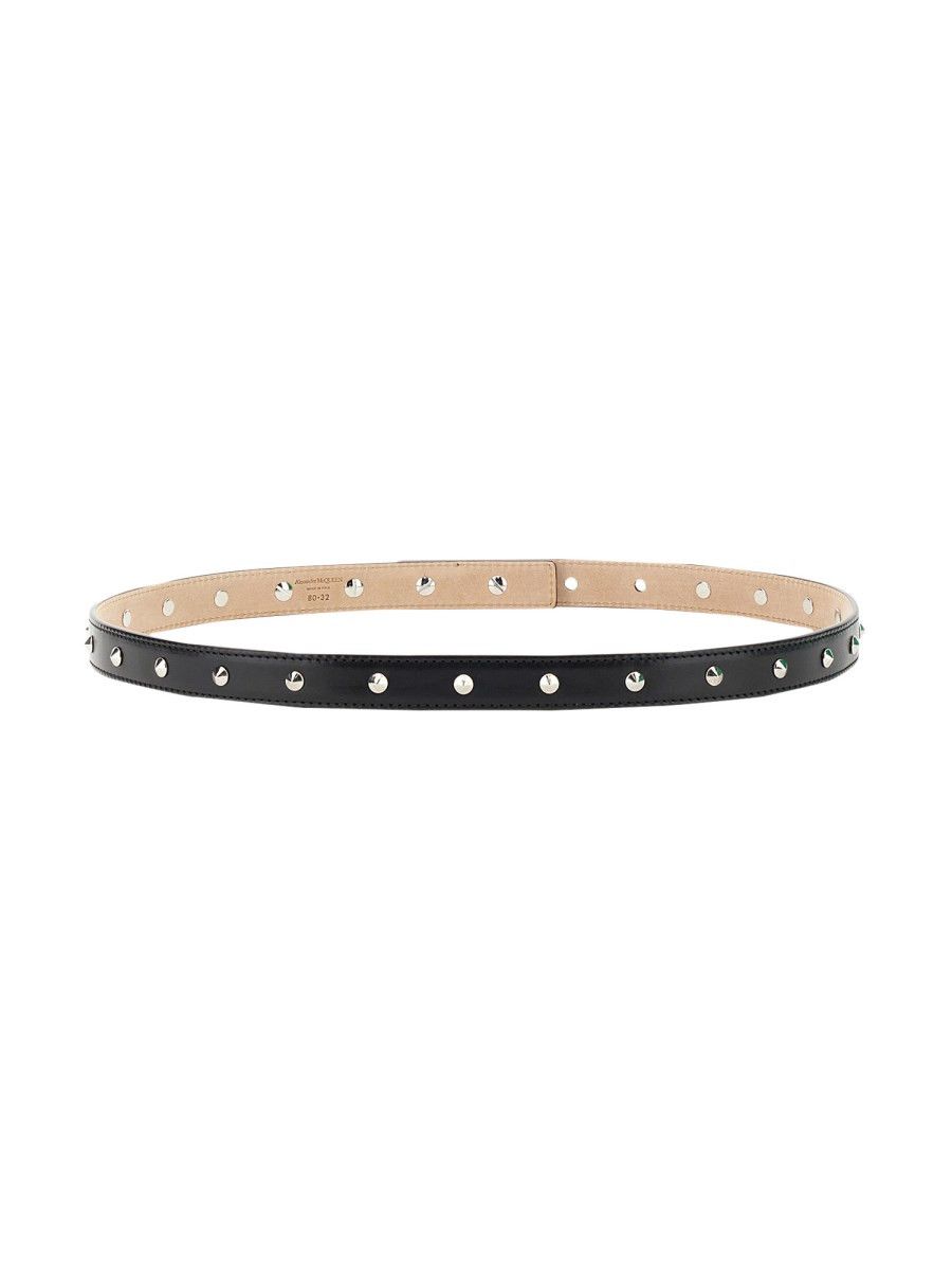 Alexander McQueen o1y0325 Size: 32 / Belt in Black Size ONE SIZE - 3 Thumbnail