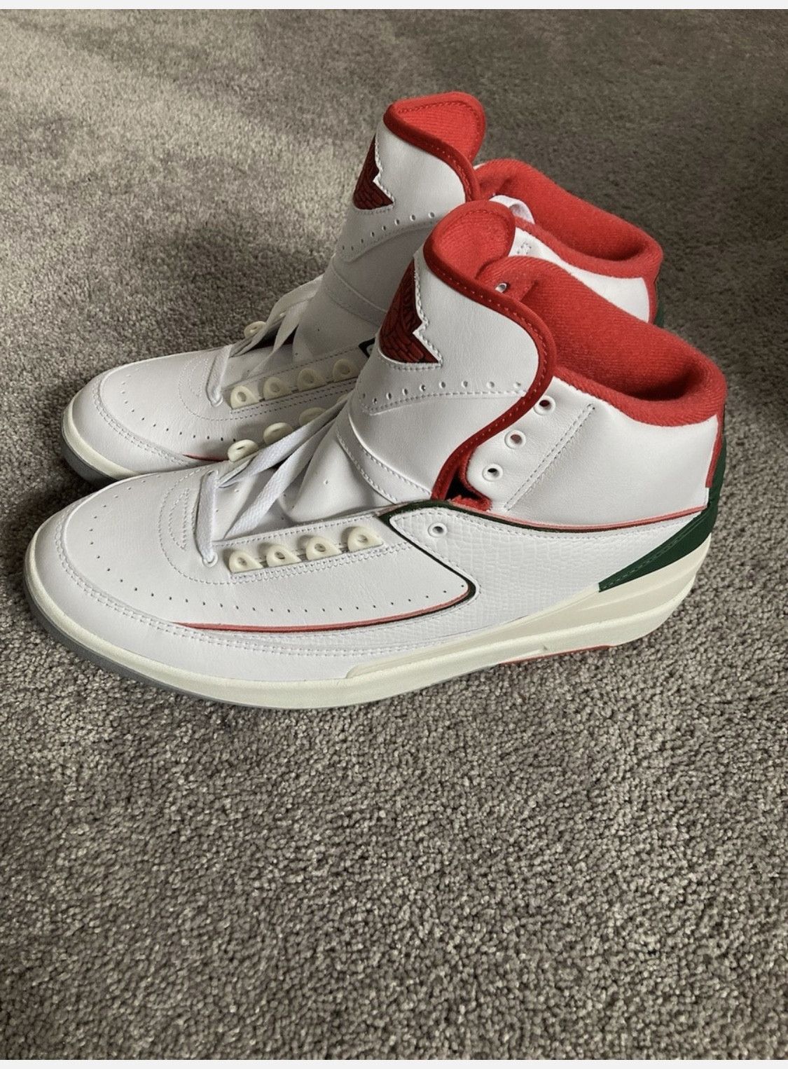 Jordan Brand × Nike Nike Air Jordan 2 Retro Italy Origins DR8884-101 Men's Sz 10 Size US 10 / EU 43 - 10 Thumbnail