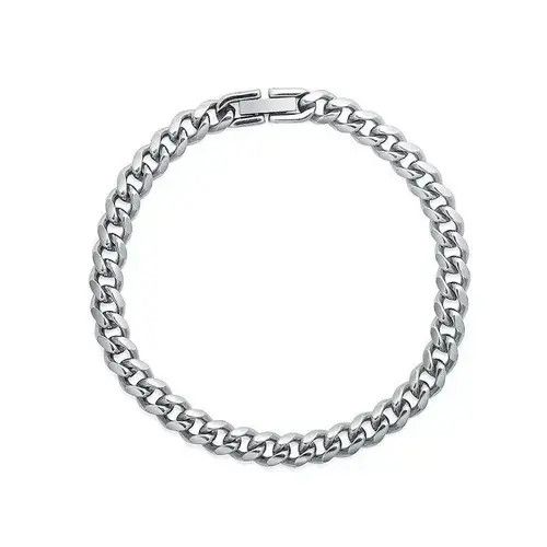Jewelry Fashion Silver Titanium Steel Men's Bracelet Size ONE SIZE - 4 Thumbnail