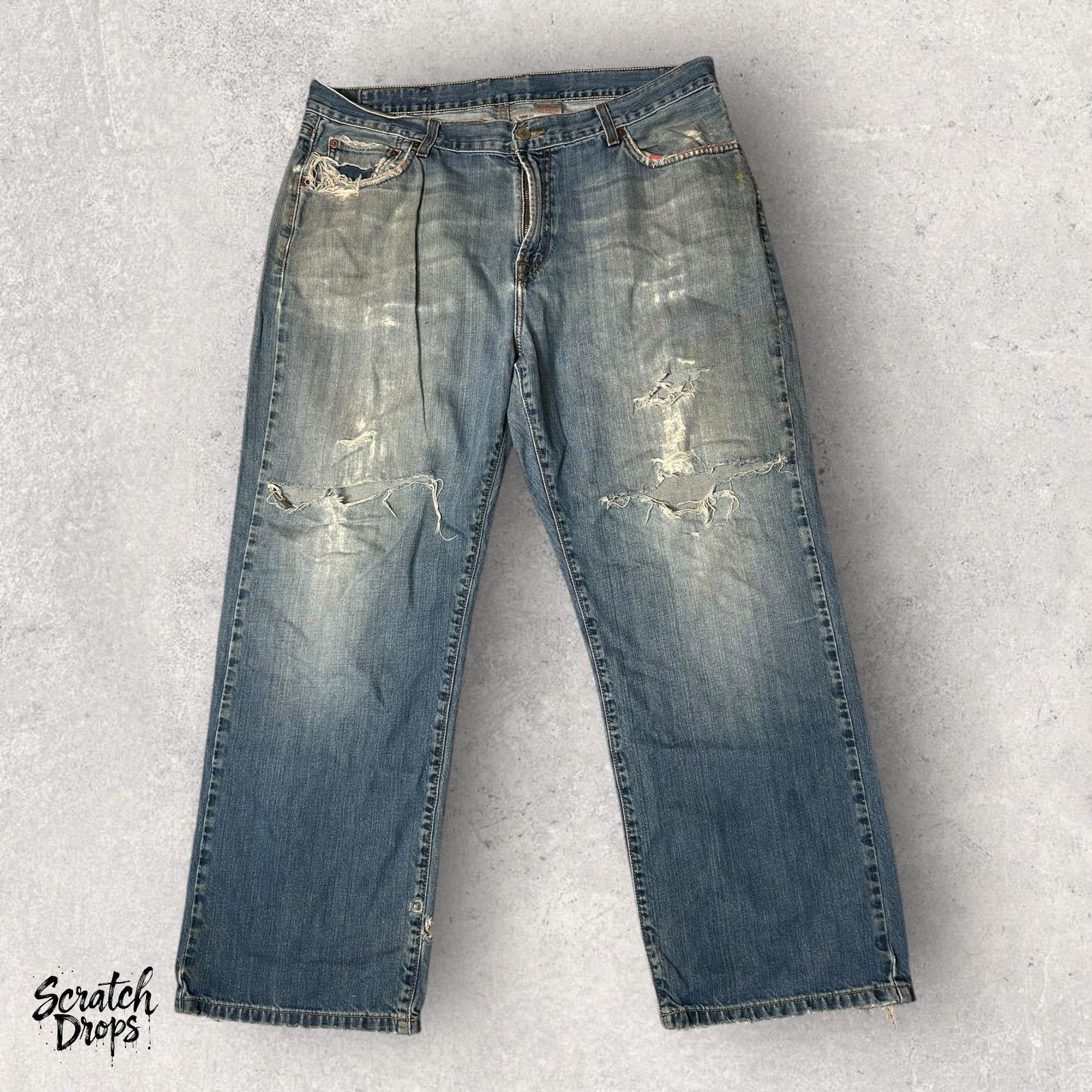 Lucky Brand VTG Lucky Brand Dungarees Men's Jeans Size 38 Short Denim Size US 38 / EU 54 - 1 Thumbnail
