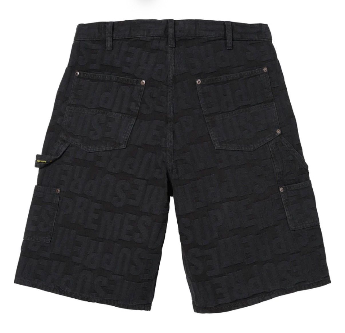 Supreme $old-Supreme Jacquard Double Knee Denim Short Size US 34 / EU 50 - 2 Thumbnail