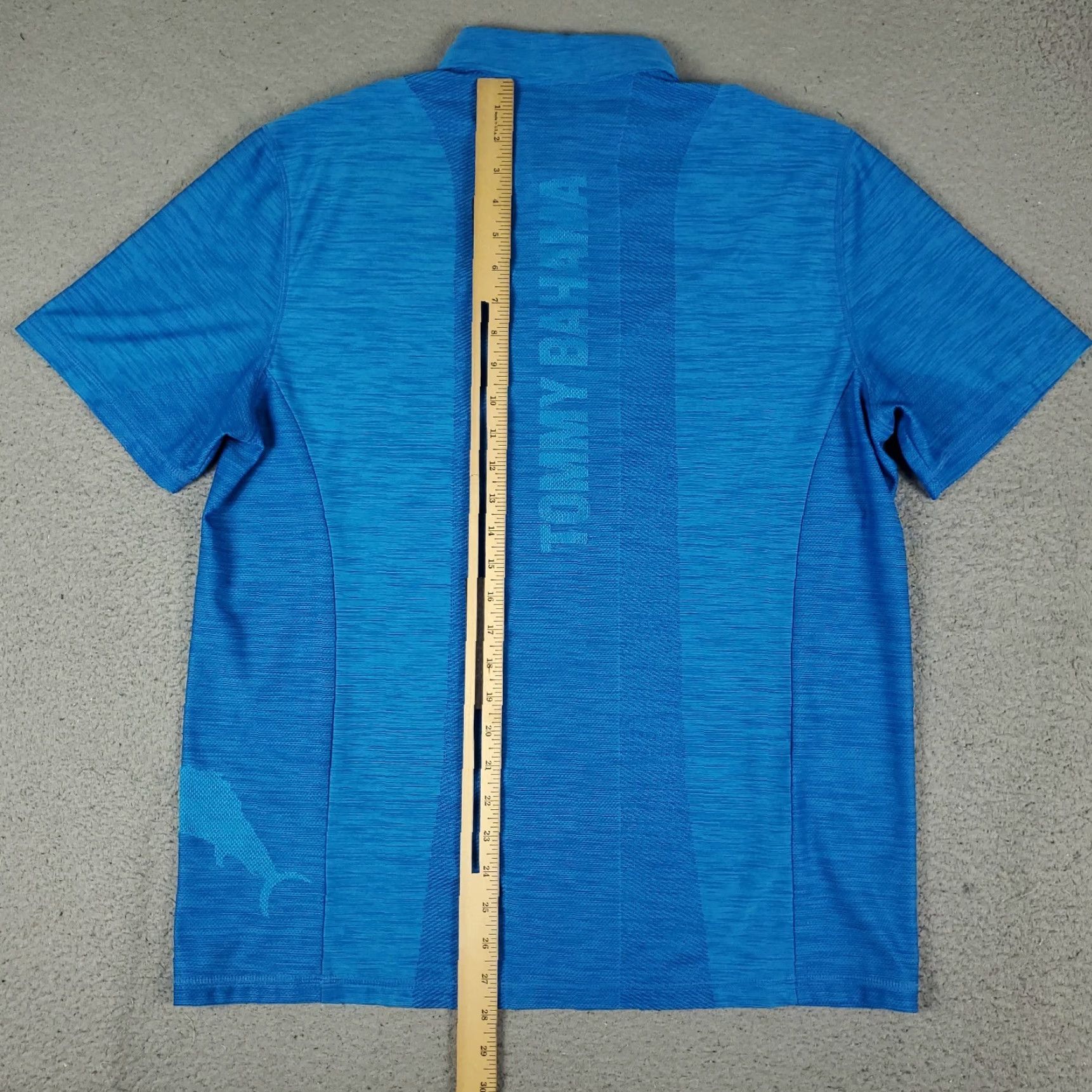 Tommy Bahama Tommy Bahama Polo Shirt Mens Medium Blue Polyester Big Marlin Logo Golf Shirt Size US M / EU 48-50 / 2 - 4 Thumbnail