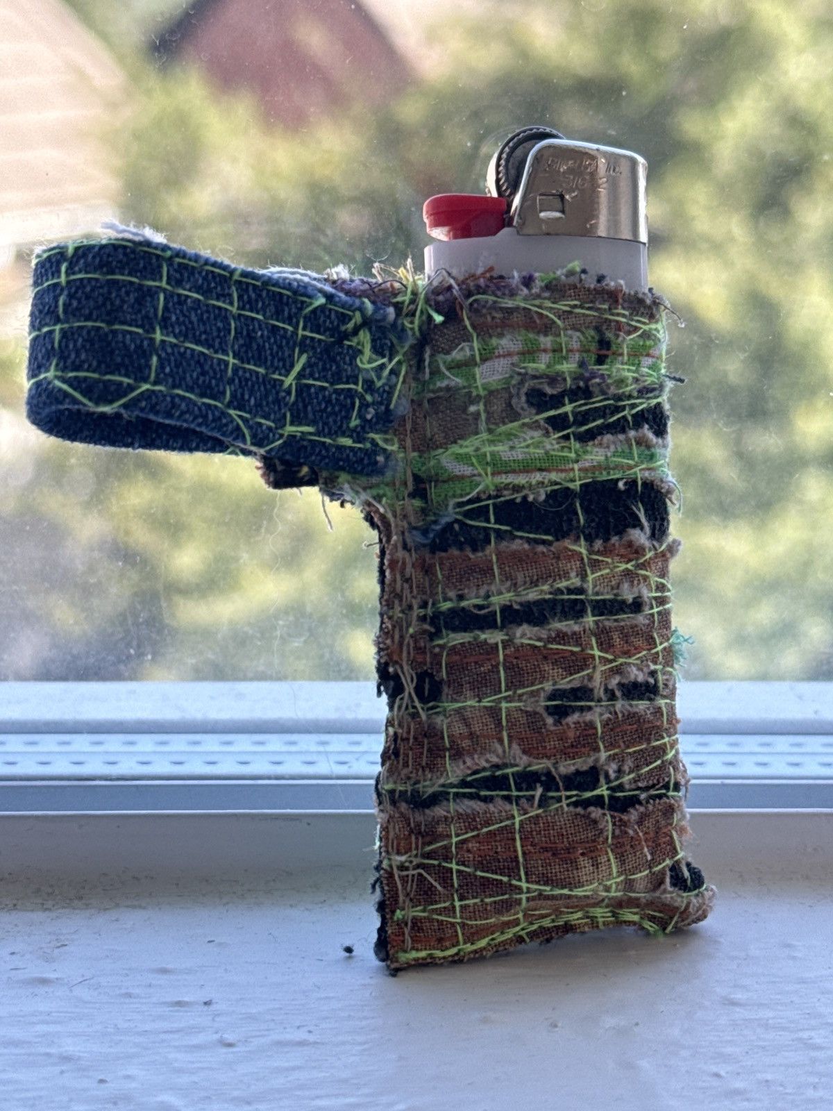 Other Green “Creeper” Boro Lighter Case Keychain Size ONE SIZE - 2 Thumbnail