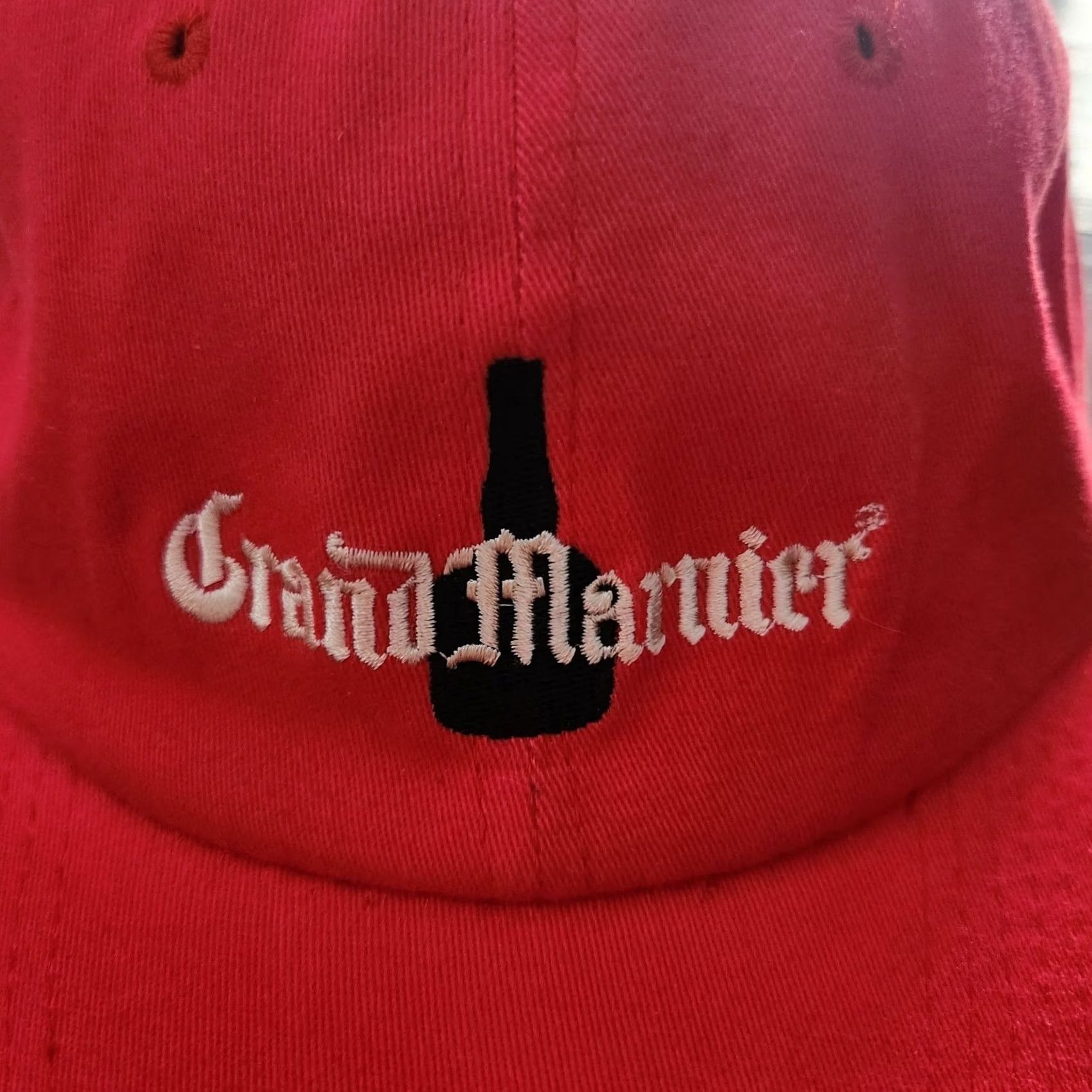 Vintage Sebafit Baseball Cap Hat Red L XL Grand Marnier Liqueur Bottle Embroidered Men Vintage: No, Canvas, Cotton, 90s, Classic, Beer, Casual, Lightweight Size ONE SIZE - 2 Thumbnail
