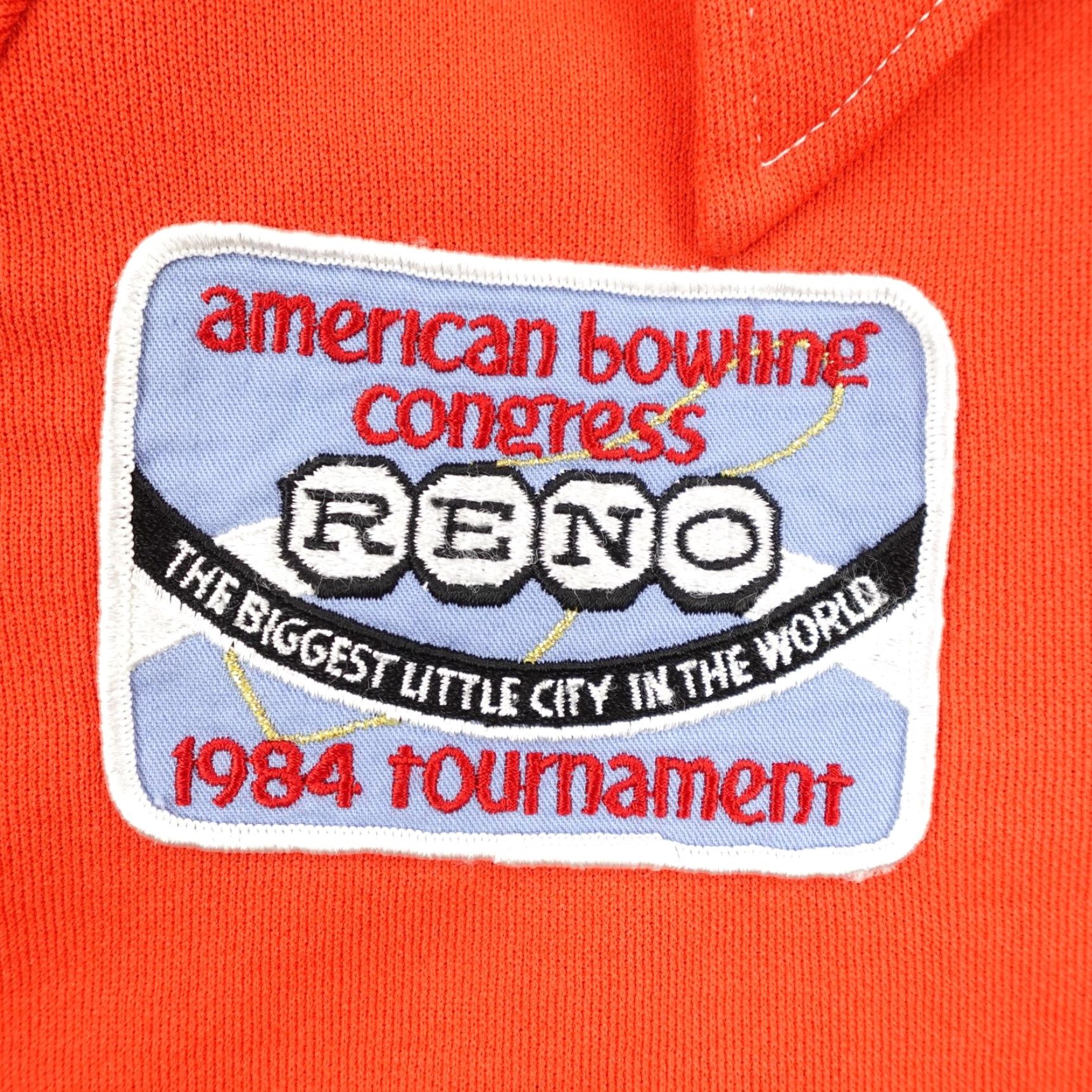 Vintage VINTAGE Angeltown Bowling Shirt Mens L Orange County Polo 60s Chain Stitch Embroidered Logo Zipper Short Sleeve Polo Mens Size US L / EU 52-54 / 3 - 4 Thumbnail
