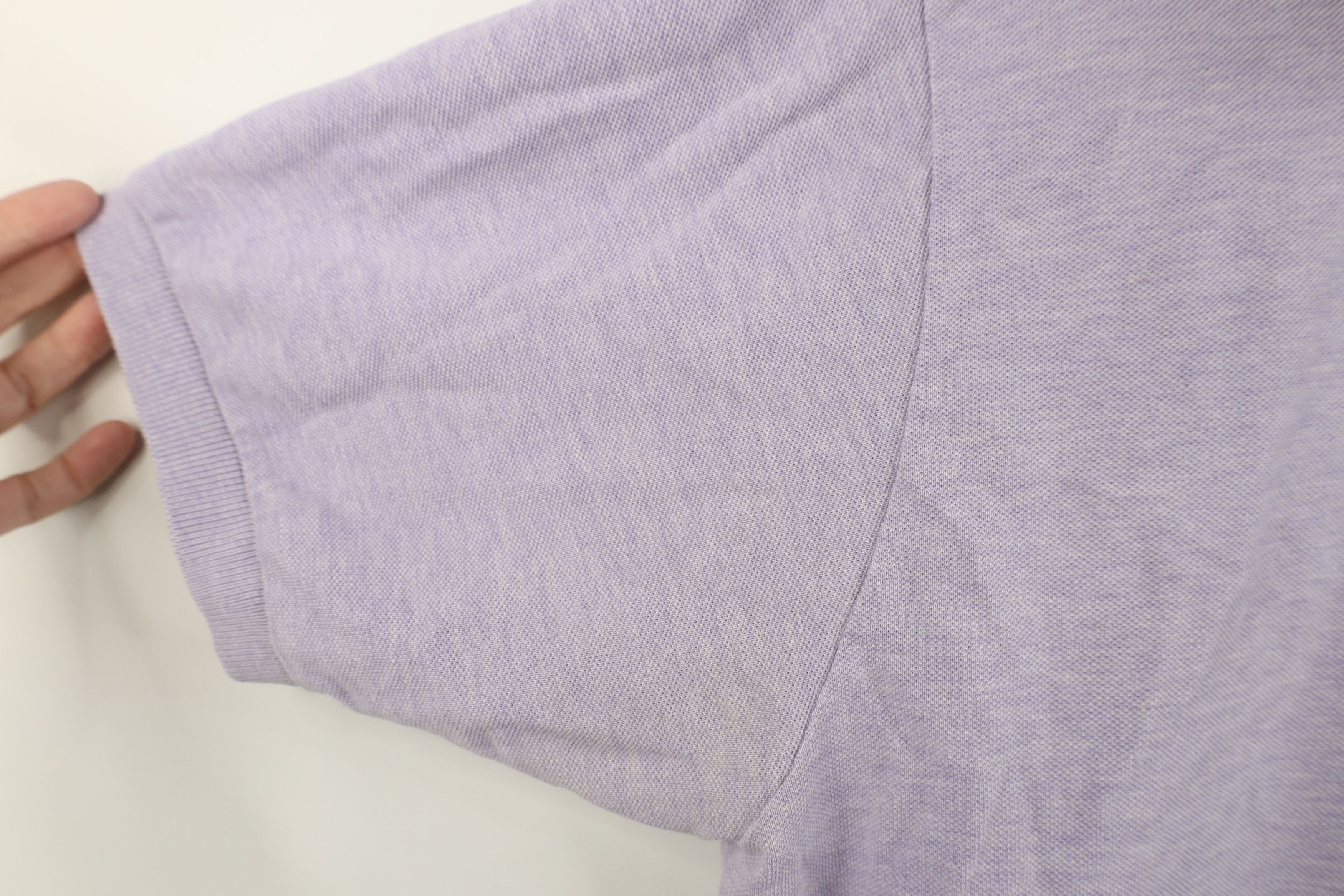 Lacoste Vintage Lacoste Croc Logo Knit Collared Polo Shirt Purple Size US L / EU 52-54 / 3 - 7 Thumbnail