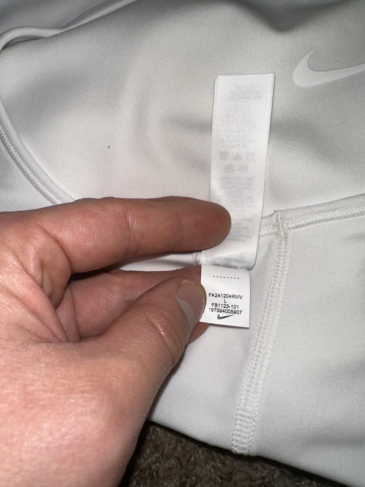 Nike Nike Pro Women’s Classic White Sports Bra Size ONE SIZE - 5 Thumbnail