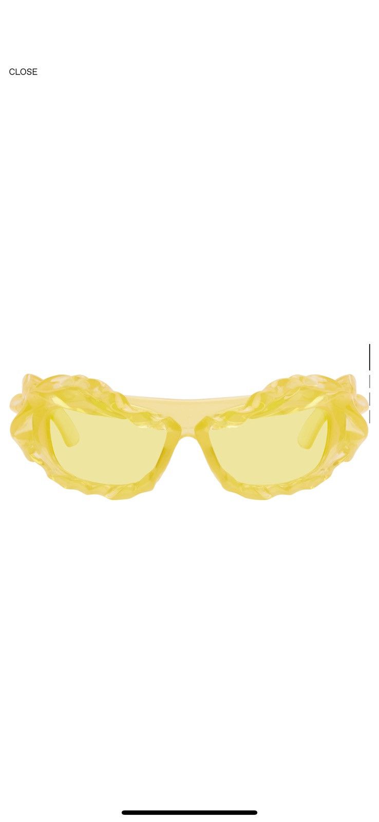 Orange Twisted Sunglasses