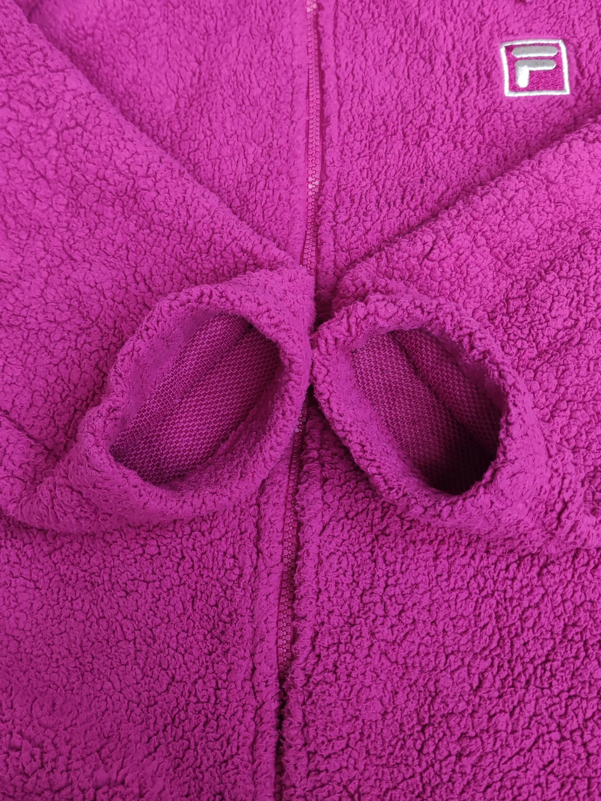 Fila FILA Sherpa Fleece Zip-Up Hoodie Magenta Size US XL / EU 56 / 4 - 5 Thumbnail