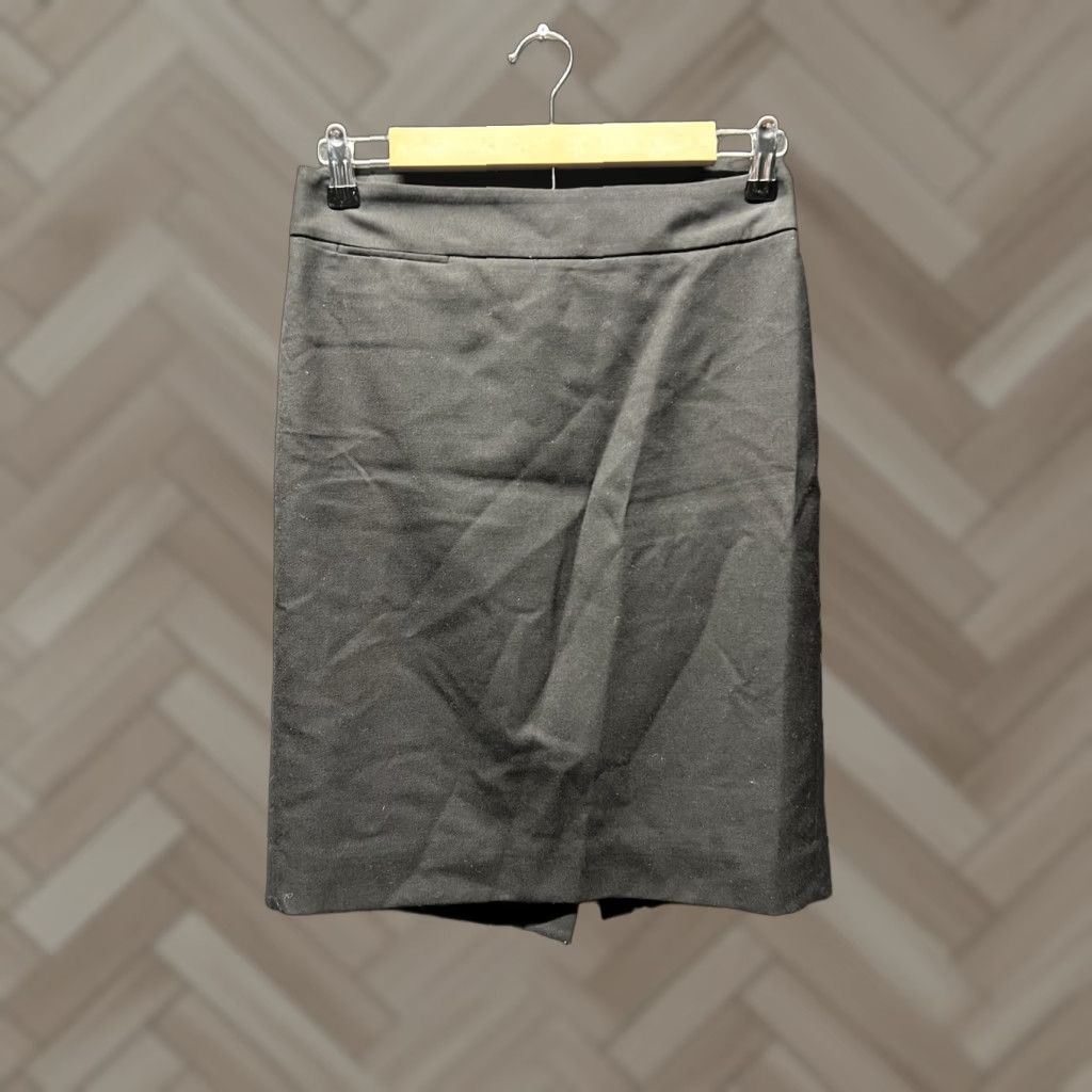 J.Crew J. Crew Wool Pencil Skirt Sz 2 Black Womens Size 26" / US 2 / IT 38 - 1 Thumbnail