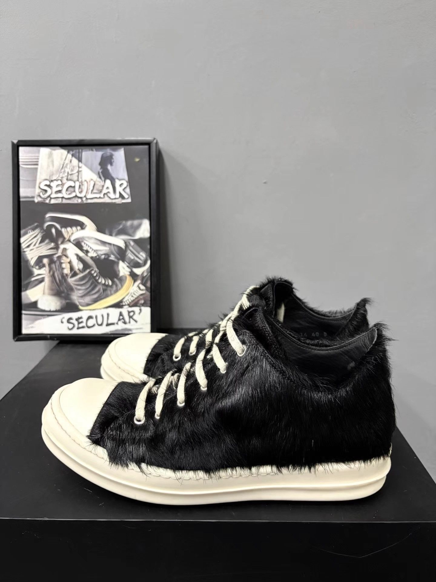 Rick Owens Rick Owens Mainline Horsehair Sneakers K34 Size US 7 / EU 40 - 2 Thumbnail