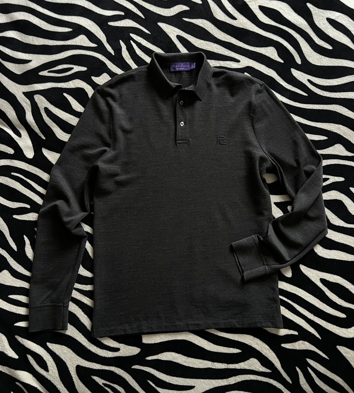 Ralph Lauren Purple Label Ralph Lauren Purple Label wool long sleeve polo sweater RL Size US S / EU 44-46 / 1 - 2 Thumbnail