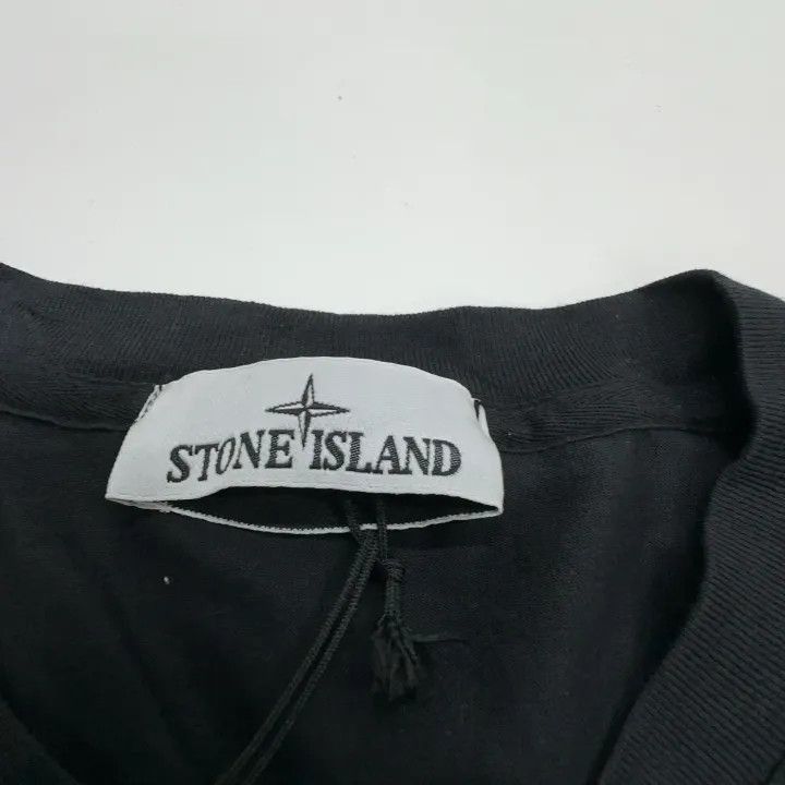 Stone Island Stone Island Black Logo Cotton TShirt -2506 Size US XL / EU 56 / 4 - 1 Thumbnail