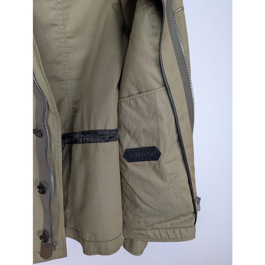 Tom Ford o1rshd1 CC20 Twill Lightweight Field Jacket in Sage Size US M / EU 48-50 / 2 - 14 Thumbnail