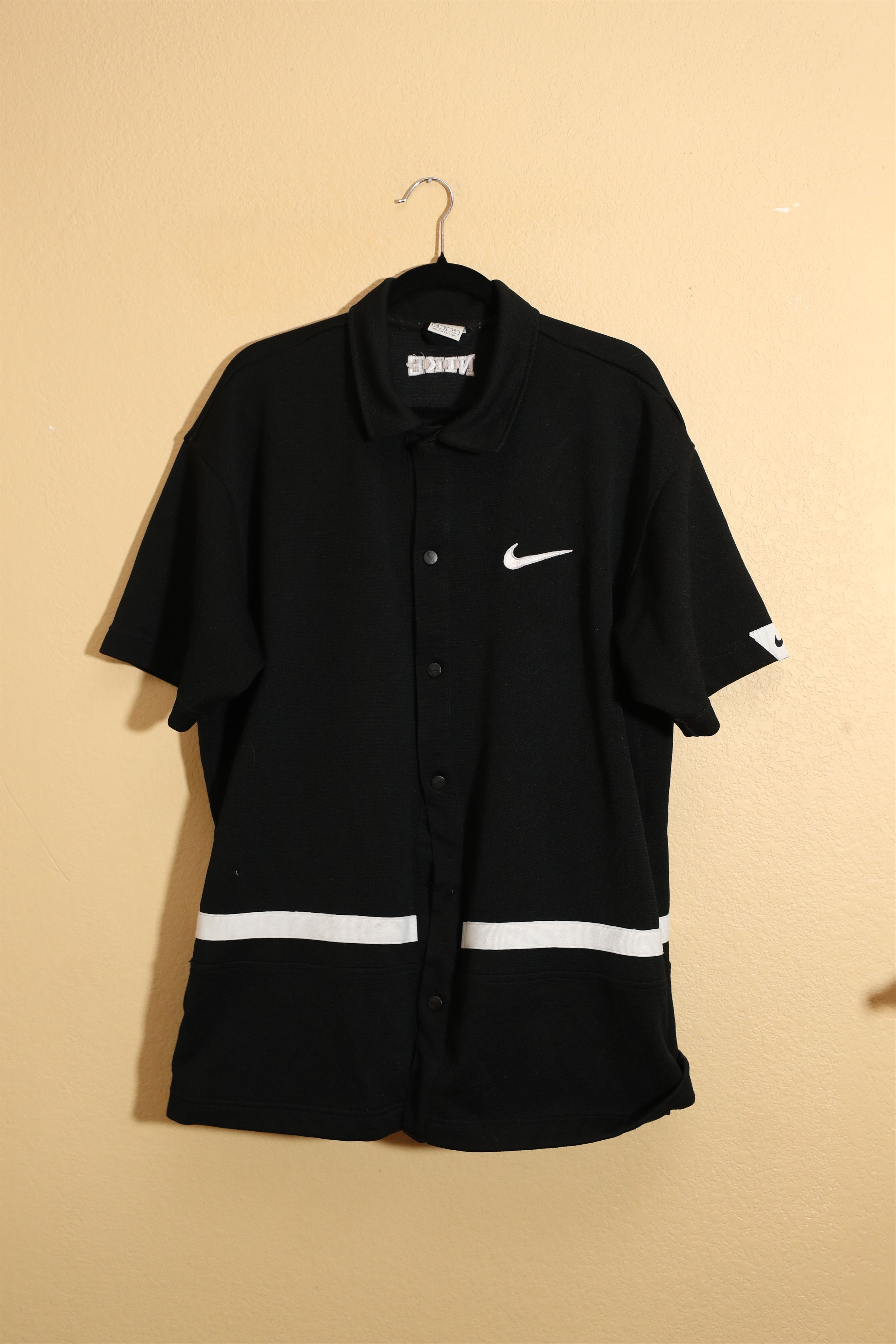Nike × Vintage Nike Vintage 90s Oversize Snap Button Jersey (XL) Size US XL / EU 56 / 4 - 1 Thumbnail