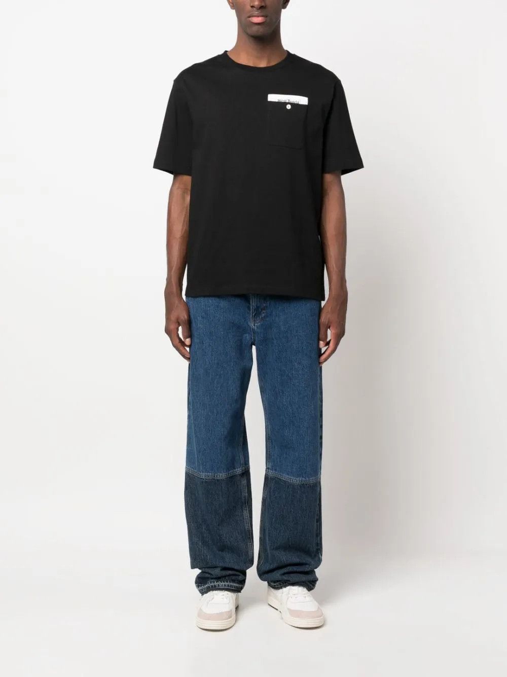 Palm Angels o1y0325 Logo Crewneck T-Shirt in Black Size US M / EU 48-50 / 2 - 5 Thumbnail