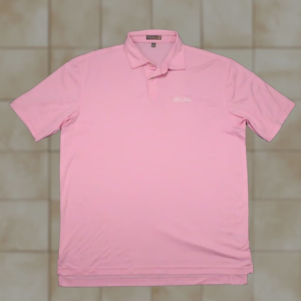 Peter Millar VINTAGE? Peter Millar Polo Shirt Mens L Pink Sea Island Short Sleeve Summer Comfort Size US L / EU 52-54 / 3 - 1 Thumbnail