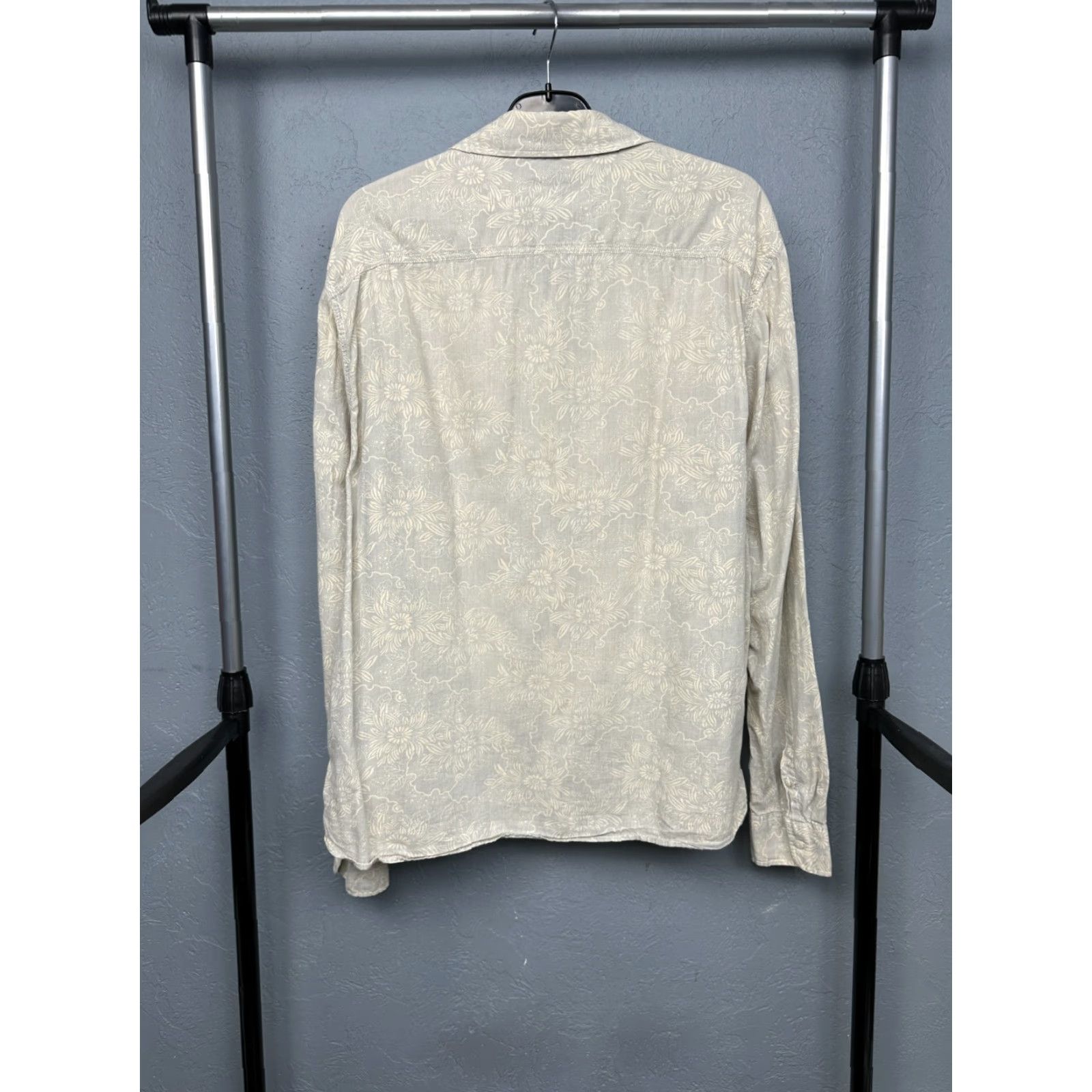 Allsaints AllSaints Oceanside Long Sleeve Shirt XL Mens Button-Up Floral Multicolor Cotton Casual Shirt Size US XL / EU 56 / 4 - 5 Thumbnail