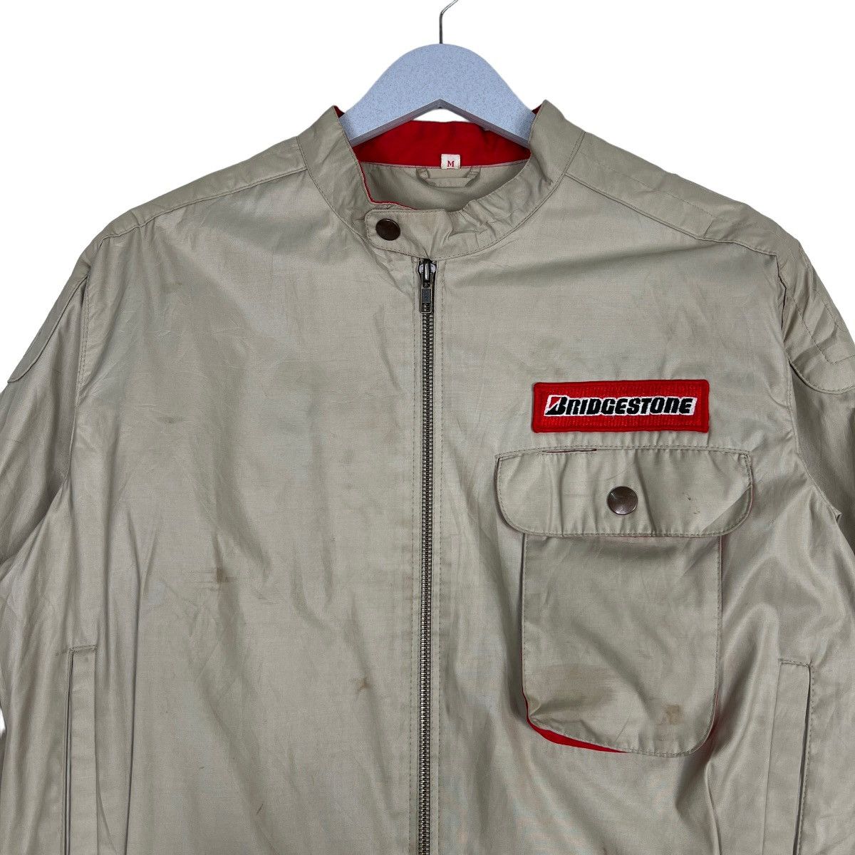 Japanese Brand 🔥 VINTAGE BRIDGESTONE STAFF RACING JACKET Size US M / EU 48-50 / 2 - 3 Thumbnail
