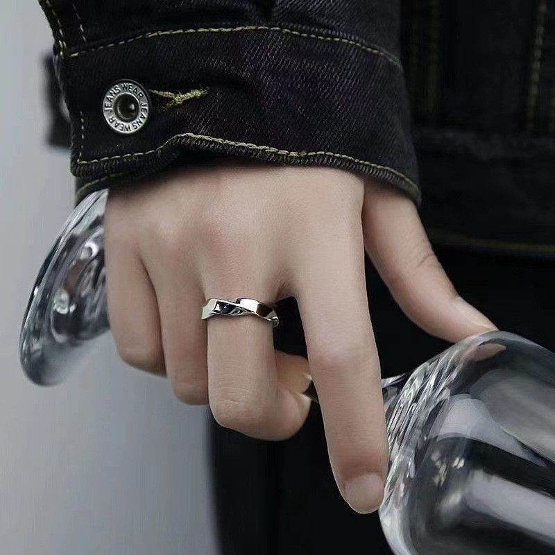 Jewelry Vibe Jewelry Rings Open Size Chrome Ring (Size 7-13) Size ONE SIZE - 1 Thumbnail