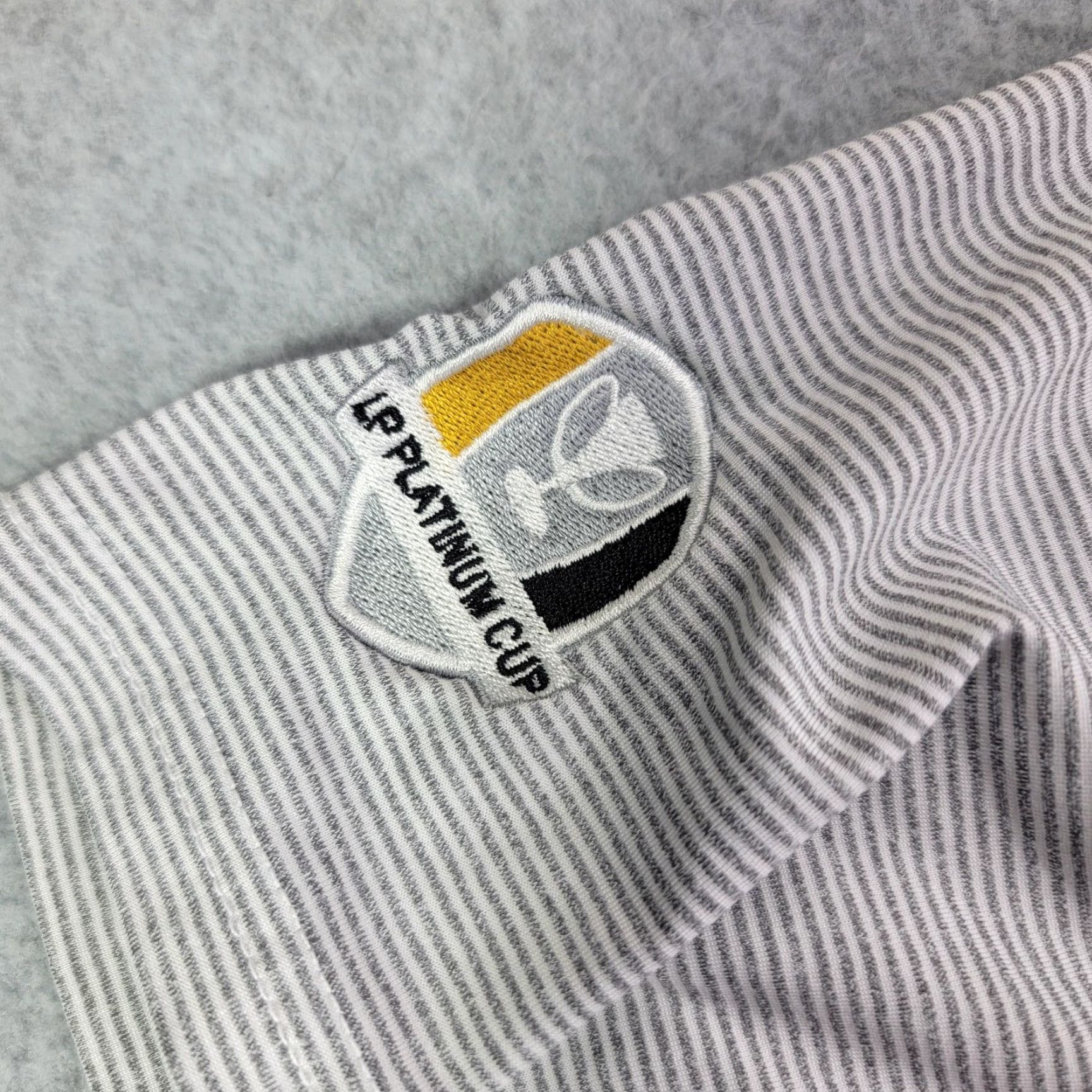 Vintage Holderness & Bourne Polo Shirt Mens Large Gray The Perkins Golf LP Platinum Cup Size US L / EU 52-54 / 3 - 3 Thumbnail