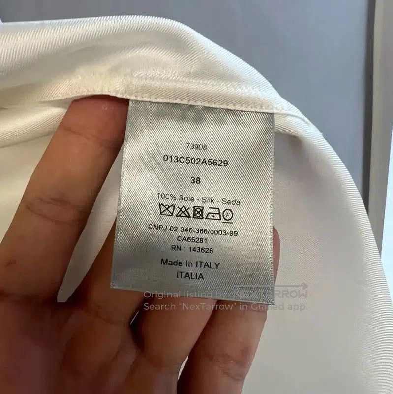 Dior Dior White Graphic Long Sleeve Shirt . Size M / US 6-8 / IT 42-44 - 5 Thumbnail
