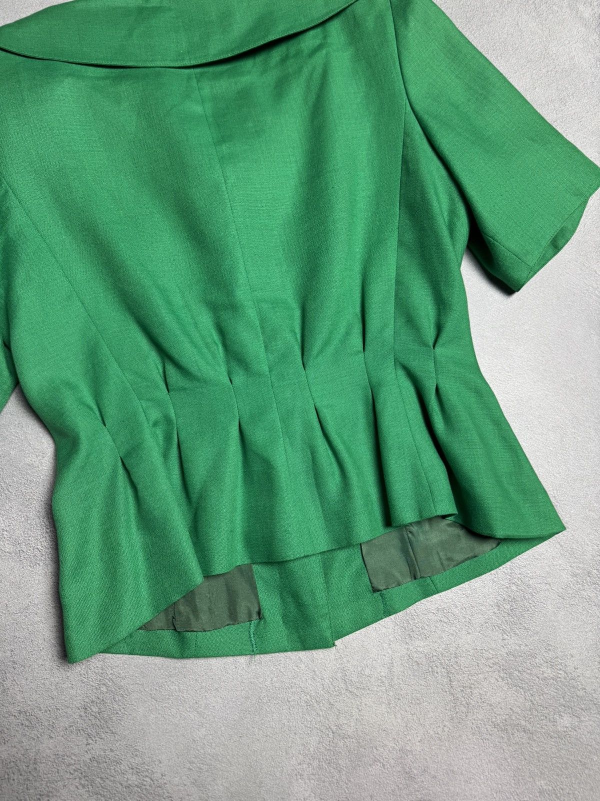 Designer Guy Laroche 1980s Vintage Linen Sleeveless Blazer Size M / US 6-8 / IT 42-44 - 5 Thumbnail