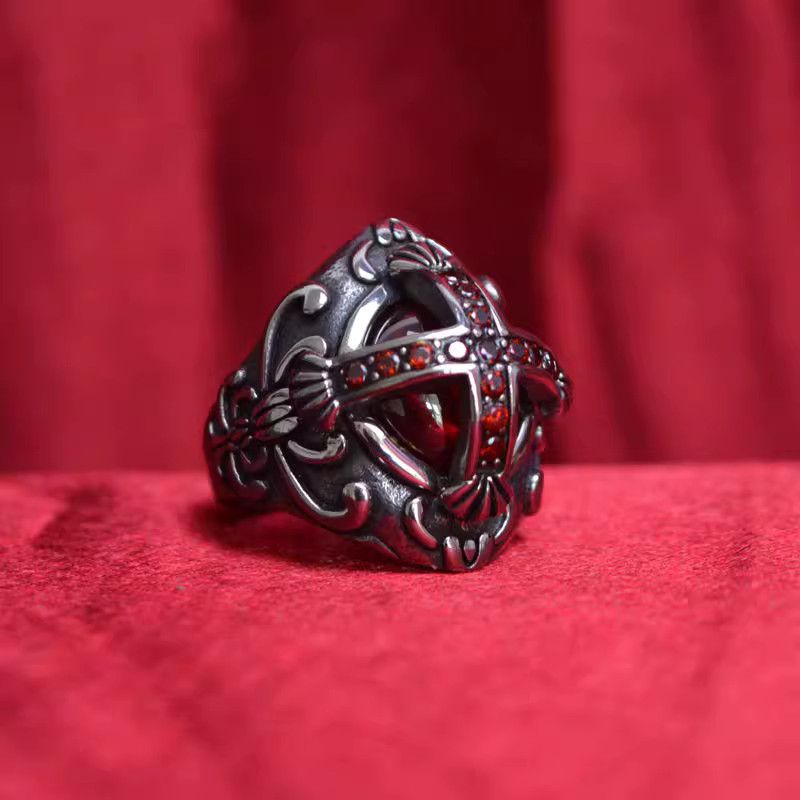 Jewelry Cross New Trend Jewelry Rings Open Chrome Ring (Size 7-13) Size ONE SIZE - 1 Thumbnail