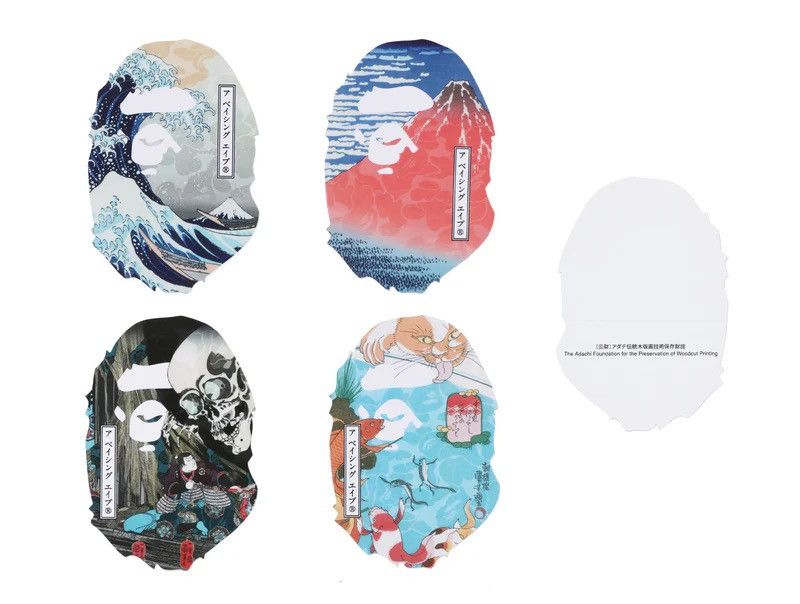 Bape Bape Ukiyo-e Sticker Set Size ONE SIZE - 1 Preview