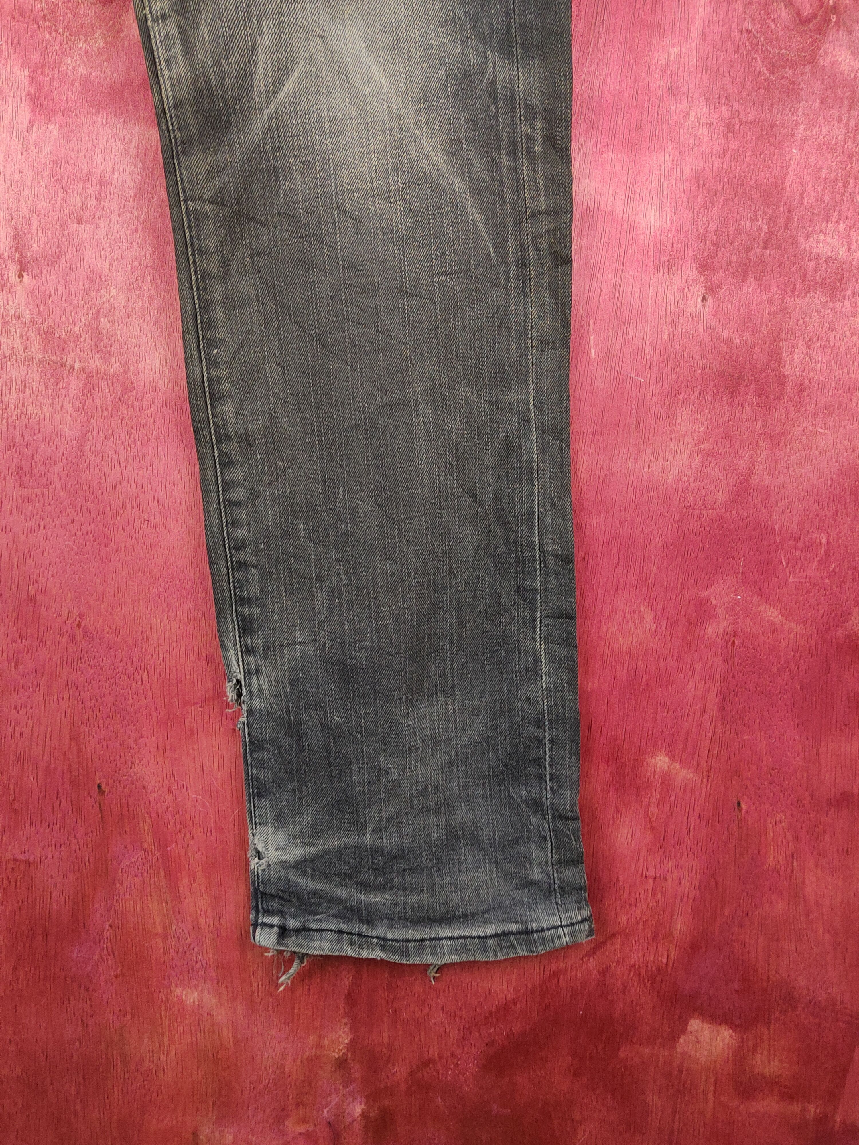 Japanese Brand Japanese Brand Black Faded Distressed Ripped Jeans #S1810 Size US 30 / EU 46 - 6 Thumbnail