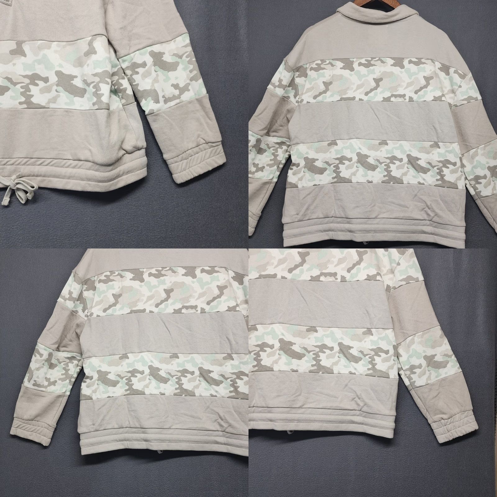 Vintage VINTAGE Simply Southern Pullover Sweatshirt Camouflage Gray L Women 1/4 Quarter Zip Pockets Casual Size L / US 10 / IT 46 - 9 Thumbnail