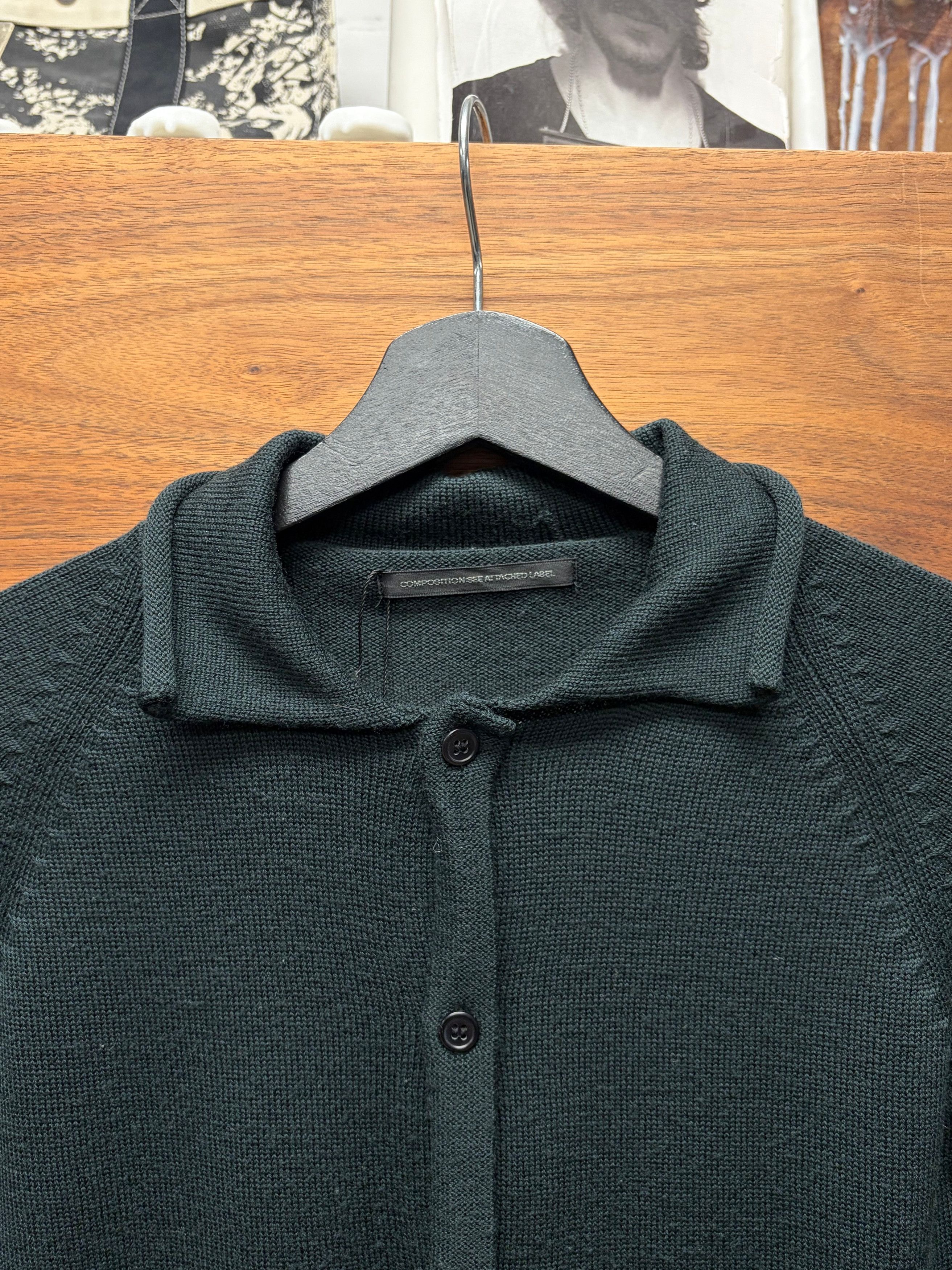 Yohji Yamamoto Yohji Yamamoto Y’s Murky Blue Collared Cardigan Size M / US 6-8 / IT 42-44 - 2 Thumbnail