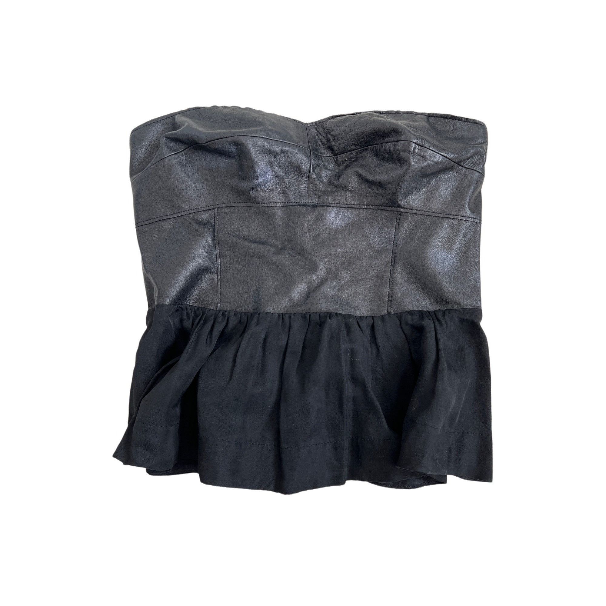 Rebecca Taylor Rebecca Taylor Lamb Leather Top Size M / US 6-8 / IT 42-44 - 2 Thumbnail