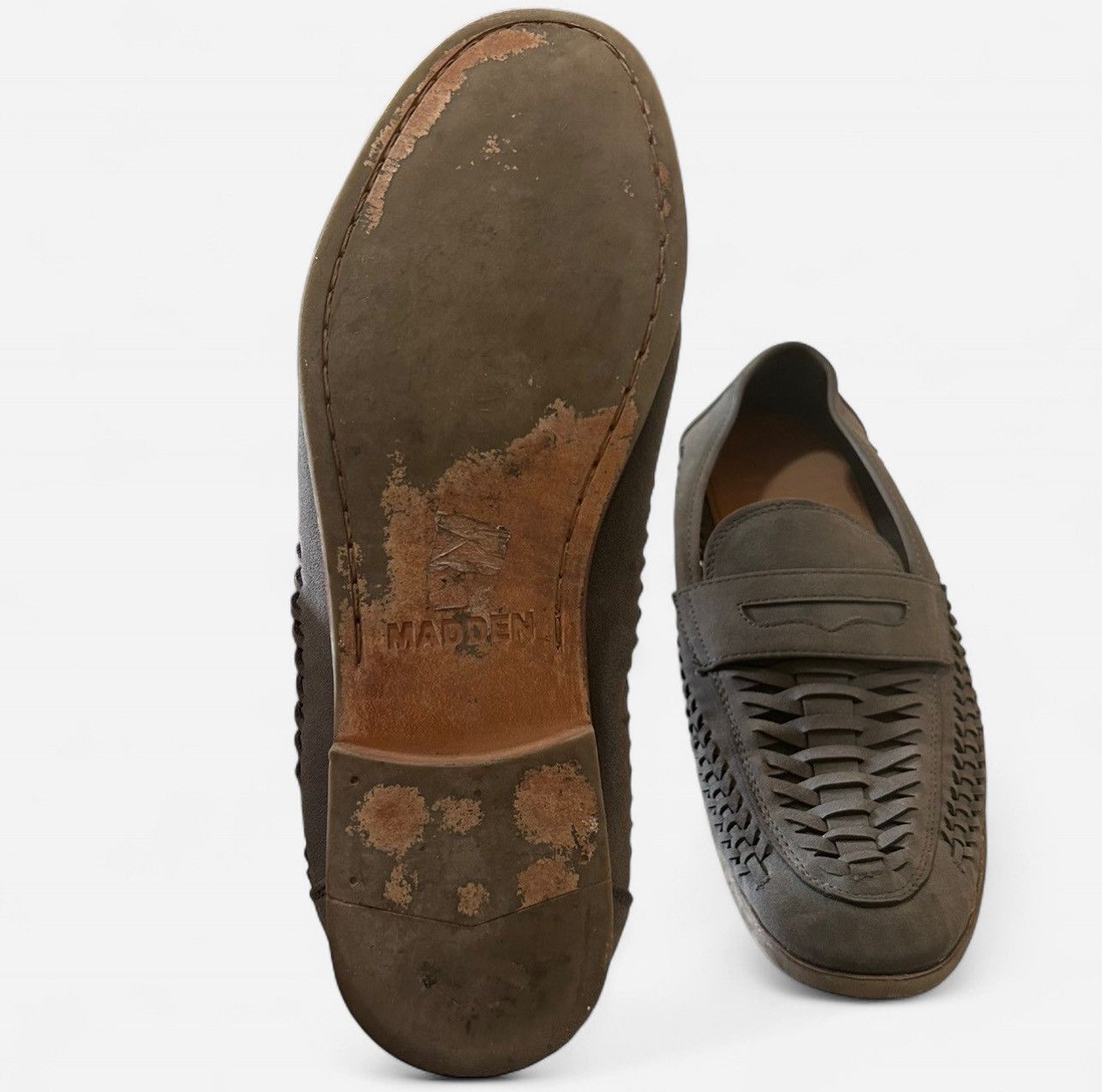 Steve Madden Steve Madden Gray Woven Josten Slip On Penny Loafers Size 11 Size US 11 / EU 44 - 8 Thumbnail