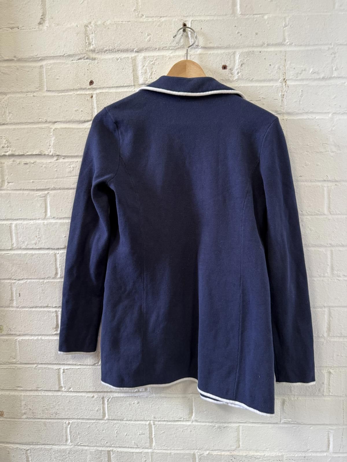 Lauren Ralph Lauren Lauren Ralph Lauren Navy Blue Women's Blazer with White Pips Size XL / US 12-14 / IT 48-50 - 4 Thumbnail