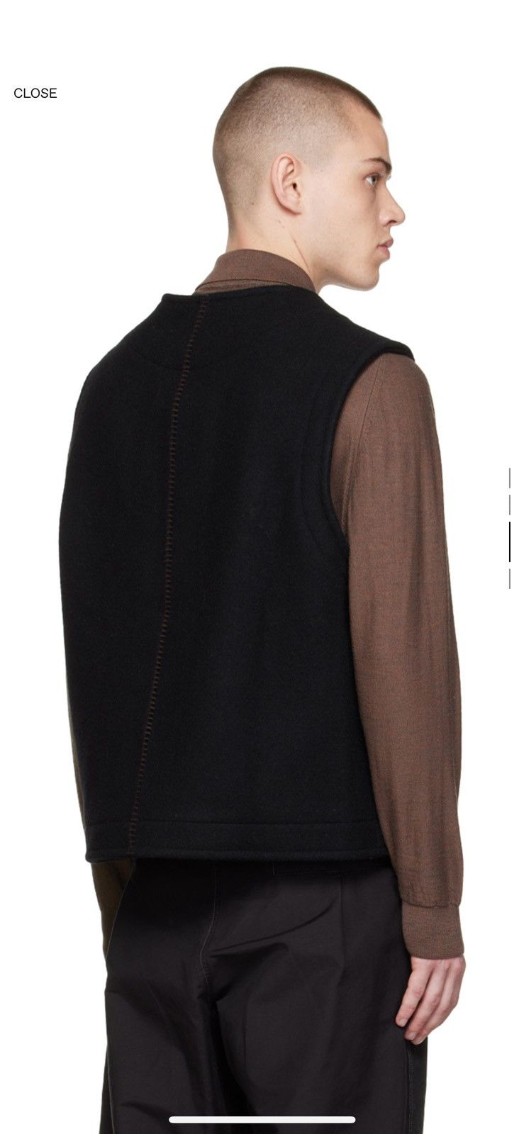 3MAN 3MAN Black Blanket Vest Size US S / EU 44-46 / 1 - 3 Thumbnail