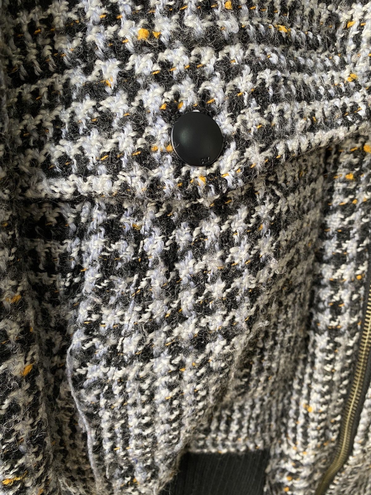 Japanese Brand × Le Grande Bleu (L.G.B.) SLY Japan Knit Wool Design Fur Zipper Jacket Size US L / EU 52-54 / 3 - 12 Thumbnail