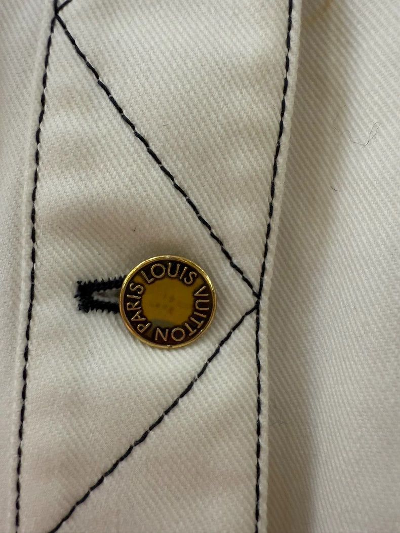 Louis Vuitton Louis Vuitton Embroidered white denim jacket Size S / US 4 / IT 40 - 5 Thumbnail