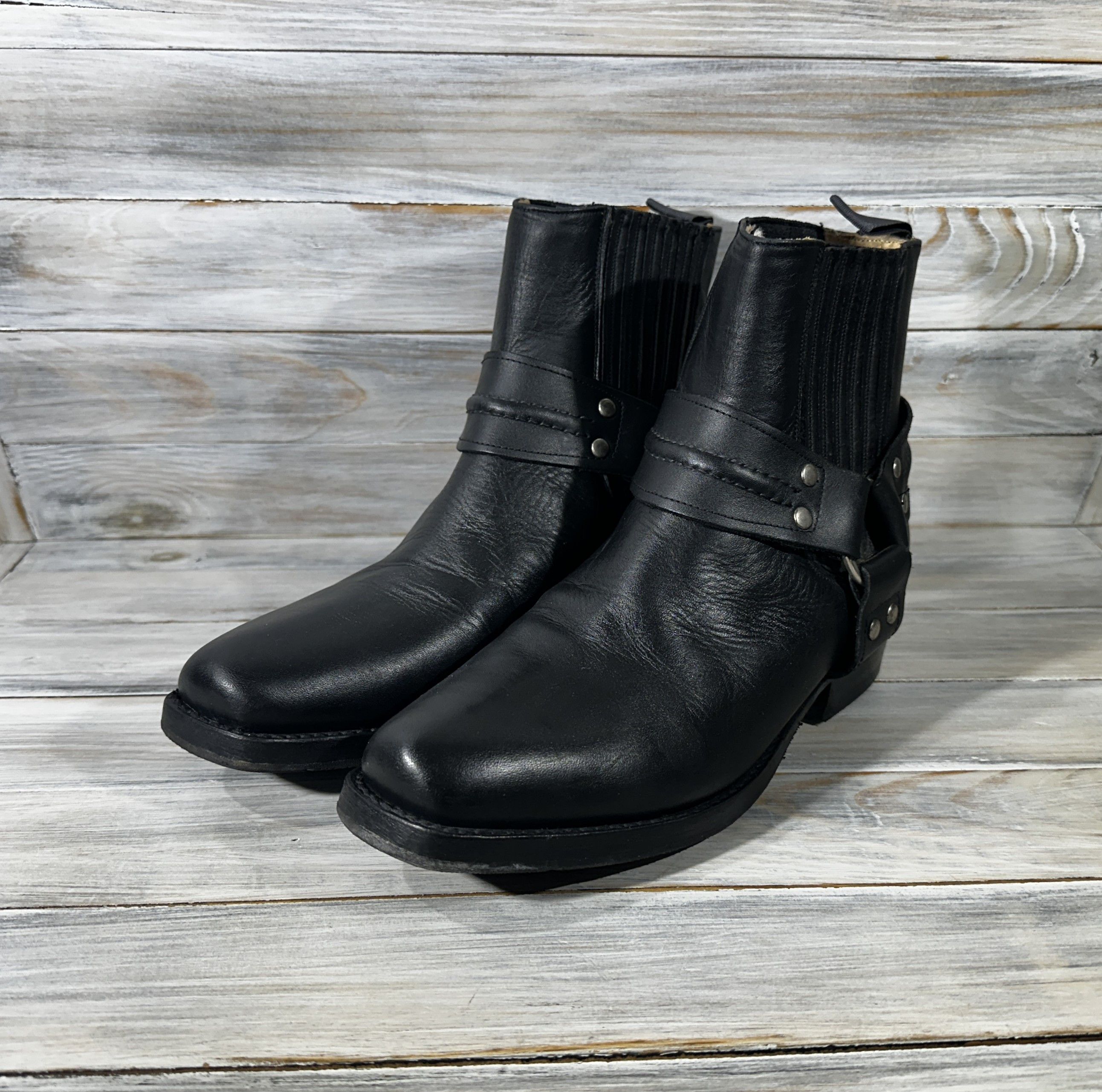 Cowboy Equipment × Leather Tony Mora 1161 TX SV CLUB BLACK Cowboy Motorcycle Boots Size US 7 / EU 40 - 6 Thumbnail